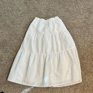 White Midi Skirt